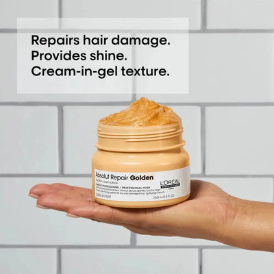 L'Oréal Professionnel Série Expert Absolut Repair Golden masque&nbsp;aux protéines et Oméga-9, cheveux secs et abîmés 250ml seven-dz