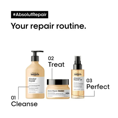 L'Oréal Professionnel Série Expert Absolut Repair Golden masque&nbsp;aux protéines et Oméga-9, cheveux secs et abîmés 250ml seven-dz