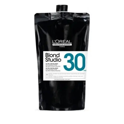 L'Oréal Professionnel <br><b> Blond Studio</b><br><h5>Developer Oxydant Creme 30 Vol - 1000 ml</h5>Origine France <img style="vertical-align: middle;" src=" https://shorturl.at/bDMR9">