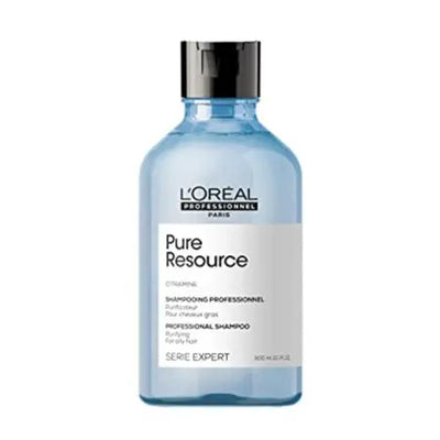 L'Oréal Professionnel <br><b>Série Expert Pure Resource</b><br><h5> Shampoing Purificateur Cheveux Gras - 300 ml</h5>Origine France <img style="vertical-align: middle;" src=" https://shorturl.at/bDMR9">