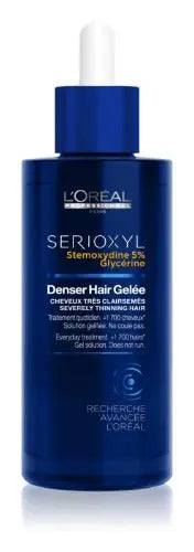 L'Oréal Professionnel <br><b> Serioxyl Stemoxydine 5% Glycérine</b><br><h5>gel densifiant cheveux clairsemés - 90 ml</h5>Origine France <img style="vertical-align: middle;" src=" https://shorturl.at/bDMR9">