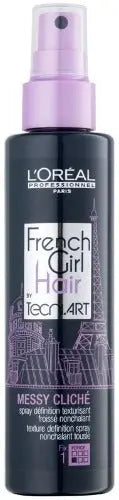 L'Oréal Professionnel <br><b> Tecni.Art French Girl Hair</b><br><h5>Spray de définition cheveux fins à normaux -150 ml </h5>Origine France <img style="vertical-align: middle;" src=" https://shorturl.at/bDMR9">