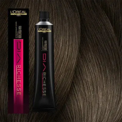 L'oréal Professionnel<br><b> DIA RICHESSE</b><br><h5>Coloration cheveux<br>Blond foncé 6 - 50ml</h5>Origine France <img style="vertical-align: middle;" src="https://bit.ly/3VT5bp1">