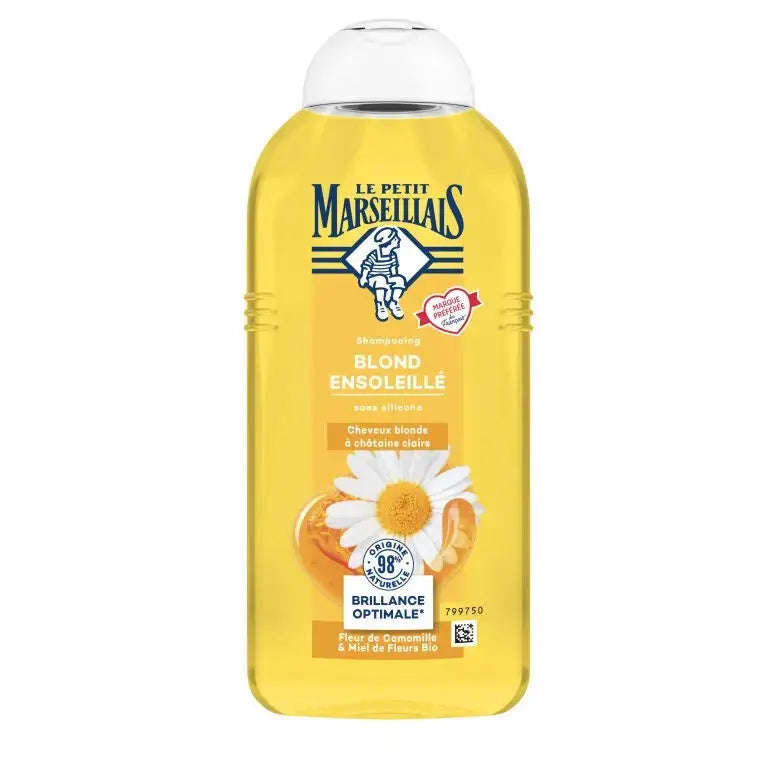 Le Petit Marseillais Shampooing Blond Ensoleillé à la Fleur de Camomille et au Miel de Fleurs Bio 300ml seven-dz