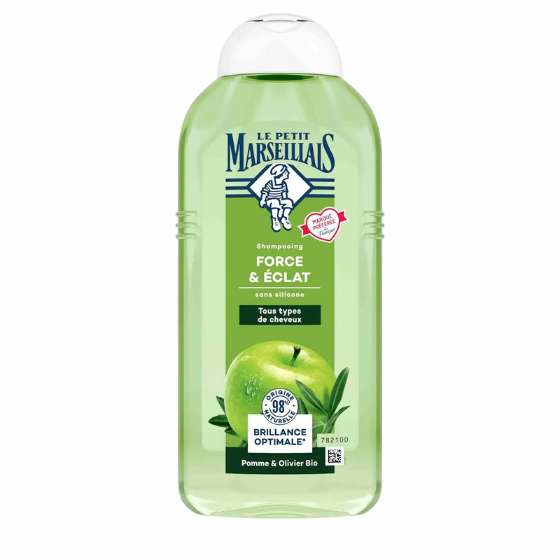 Le Petit Marseillais Shampooing - Force et Éclat à la Pomme - Olivier 300ml seven-dz