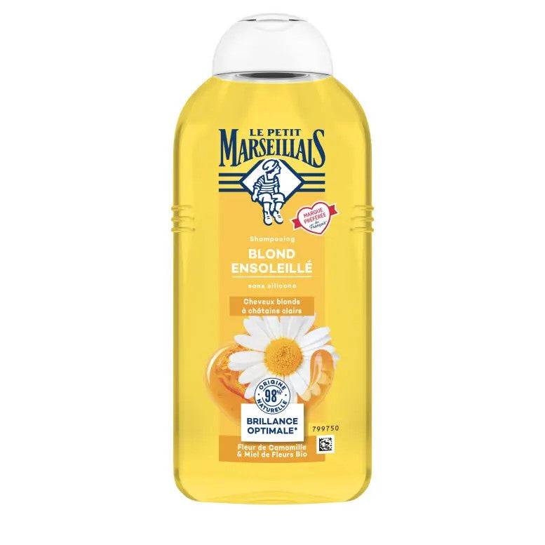 Le Petit Marseillais Shampooing Blond Ensoleillé à la Fleur de Camomille et au Miel de Fleurs Bio 300ml seven-dz