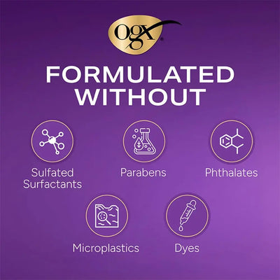 OGX<br><b> Shampoing Épaississant et Revitalisant+ </b><br><h5> Biotine et Collagène<br> cheveux fourchus-385ml</h5>Origine USA <img style="vertical-align: middle;" src=" https://bit.ly/43CK0ex">  Seven-dz 