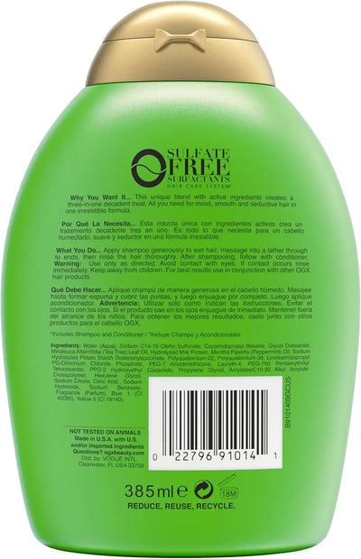 OGX à l'arbre à thé et à la menthe Shampoing Clarifiant - 385 ml seven-dz