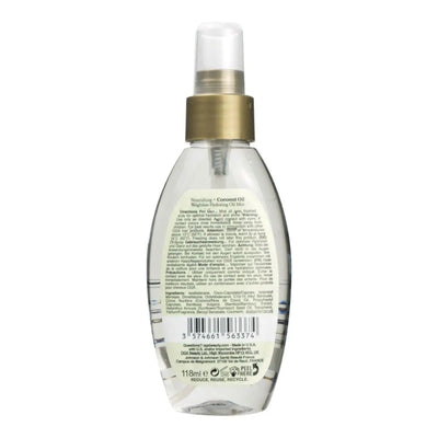 OGX<br><b>Coconut Oil</b><br><h5>Huile nourrissante<br>et Hydratante légère<br>Tout type de cheveux-118ml</h5>Origine USA <img style="vertical-align: middle;" src=" https://bit.ly/43CK0ex">  Seven-dz 