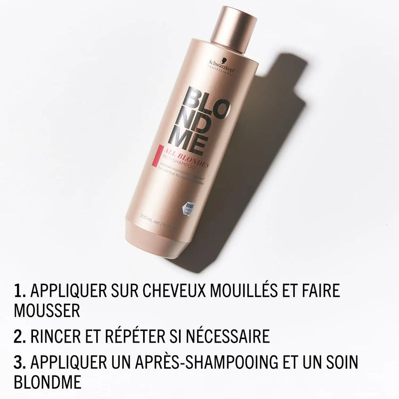 SCHWARZKOPF All Blondes Shampooing Riche cheveux blonds normaux à épais-300ml
