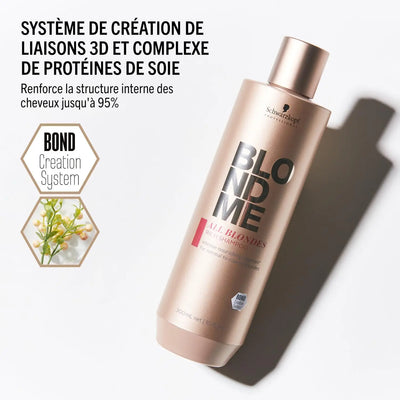 SCHWARZKOPF All Blondes Shampooing Riche cheveux blonds normaux à épais-300ml