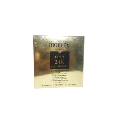 BIOPLEX<br> <b> Pack GOLD 24K GOLD THERAPY</b><br><h5>-100ml</h5>ORIGINE Turquie <img style="vertical-align: middle;" src=" https://shorturl.at/afl23">