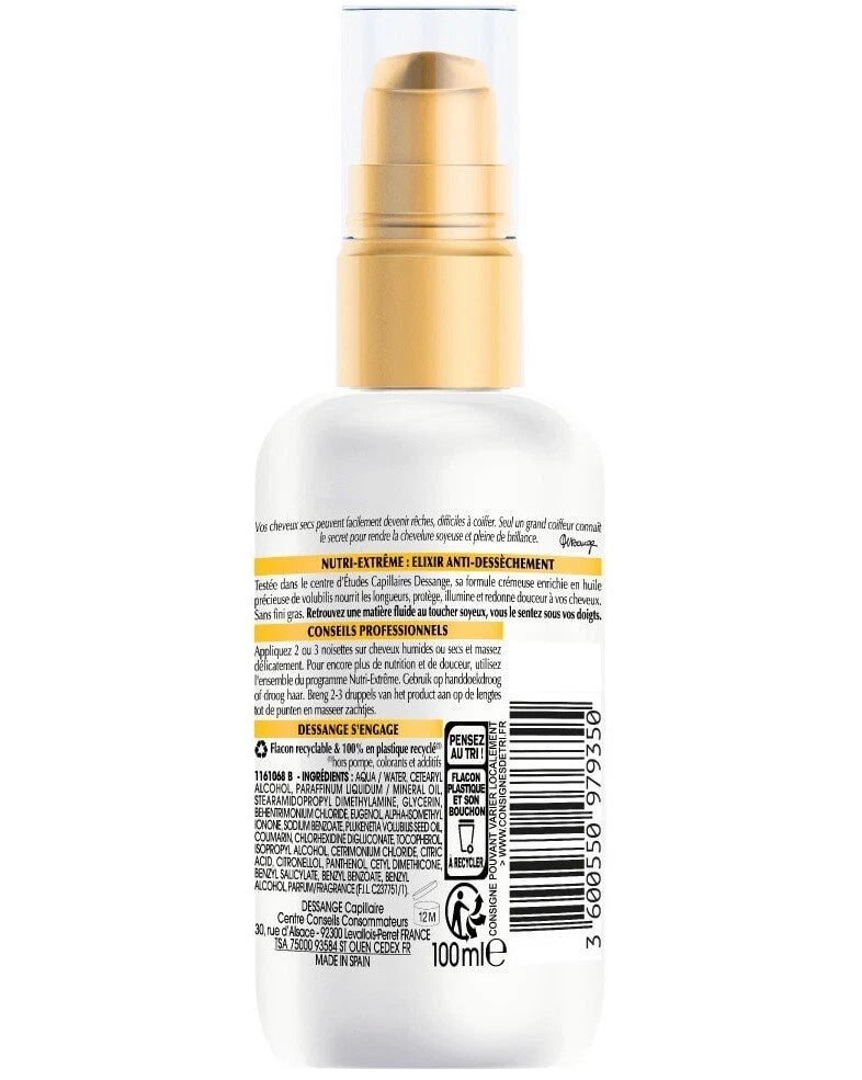 DESSANGE Nutri-Extrême Elixir Anti-Dessèchement Cheveux Secs - 100ml   Seven-dz 