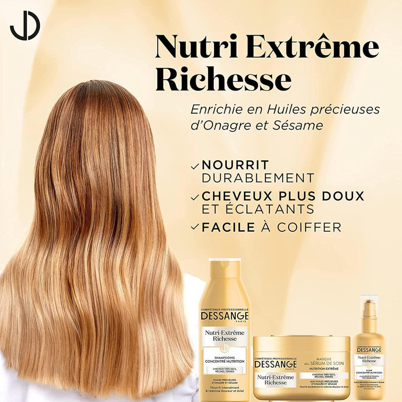 DESSANGE Nutri-Extrême Richesse Masque Cheveux rêches, très desséchés, ternes-250ml Seven-dz
