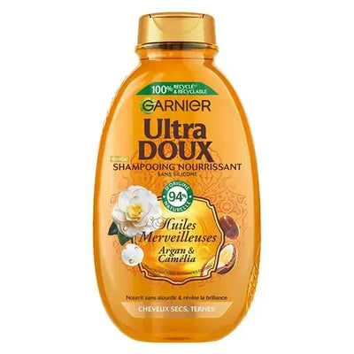 GARNIER SHAMPOOING NOURRISSANT, huiles merveilleuses agran et camélia cheveux secs, ternes-300ml Seven-Dz