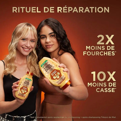 GARNIER  ULTRA DOUX Masque Remède Reconstituant Cheveux Fragiles - Cassants-340ml Seven-dz