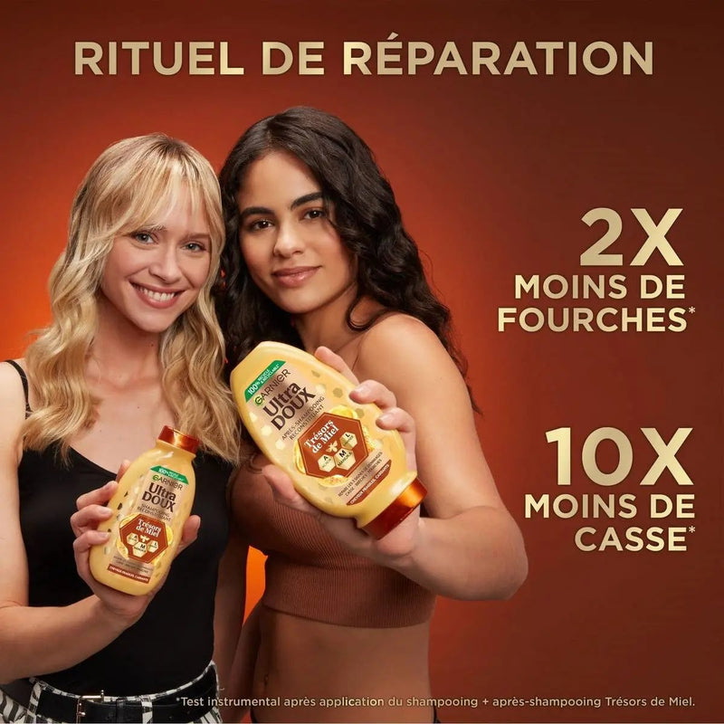 GARNIER  ULTRA DOUX Masque Remède Reconstituant Cheveux Fragiles - Cassants-340ml Seven-dz