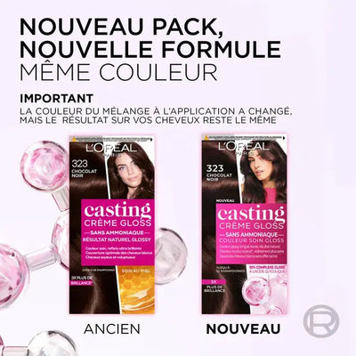 L'Oréal Paris Casting crème gloss 323 Chocolat Noir  Seven-dz