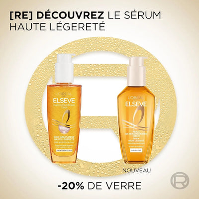 L'Oréal Paris Elseve Huile Extraordinaire Coco Sérum Haute Légèreté cheveux Fins et Secs-100 ml seven-dz