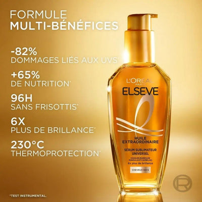 L'Oréal Paris Elseve Huile Extraordinaire Sérum Sublimateur Universel cheveux secs-100 ml seven-dz