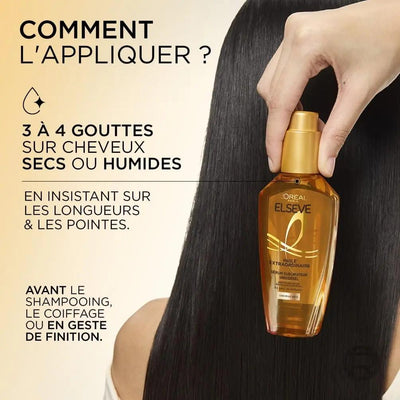 L'Oréal Paris Elseve Huile Extraordinaire Sérum Sublimateur Universel cheveux secs-100 ml seven-dz